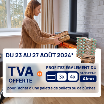 Jusqu'au 27 août, profitez de la tva offerte et du 3x et 4x sans frais